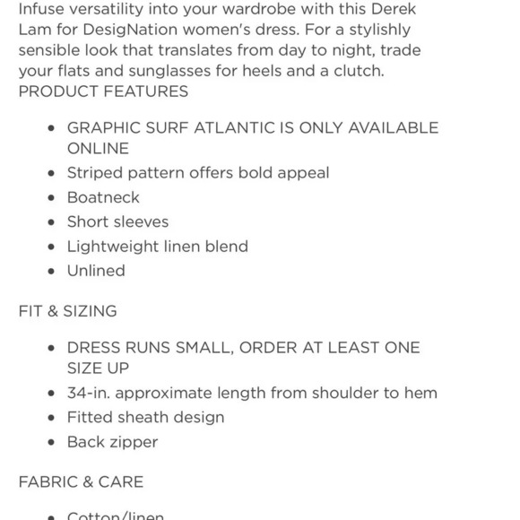 Derek Lam for DesigNation Striped Sheath Dress - Picture 11 of 11